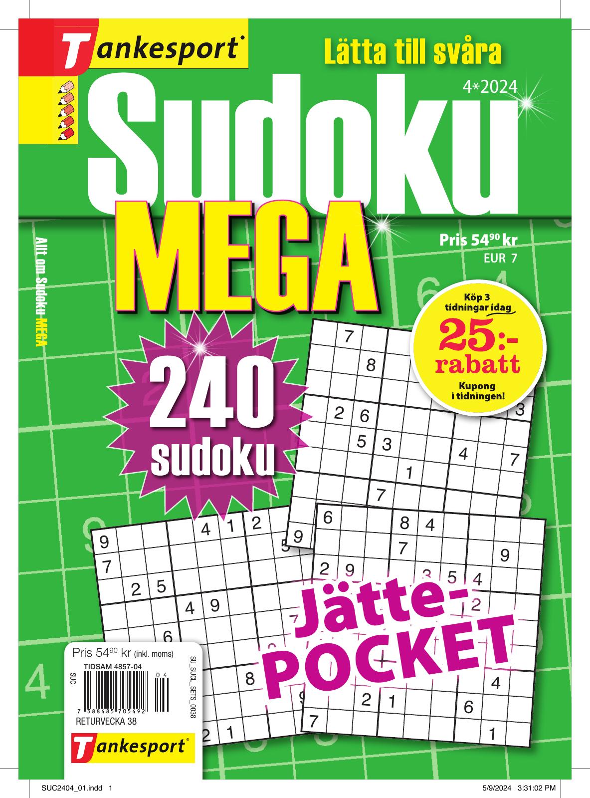 Allt om Sudoku Mega nr 4