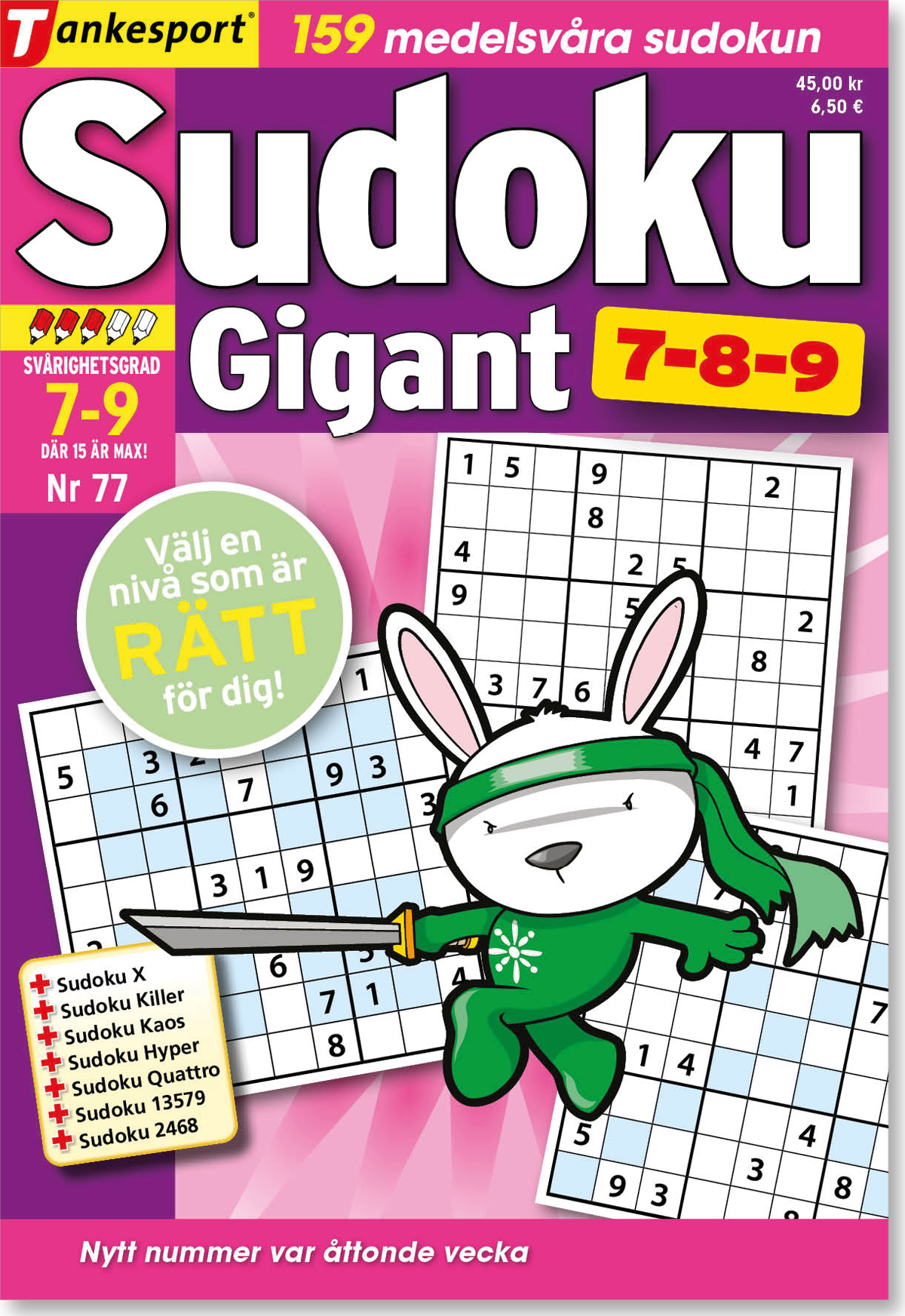 Sudoku Gigant 7-8-9 nr 77